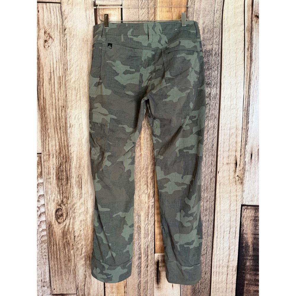 prAna Stretch Zion Pants Belted Camo Cargo Hiking Outdoor Gorpcore 32W x 32L - Picture 2 of 9